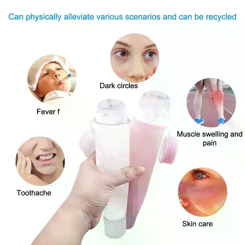 Face Ice Roller Puffiness - Bandeja de silicone em formato de