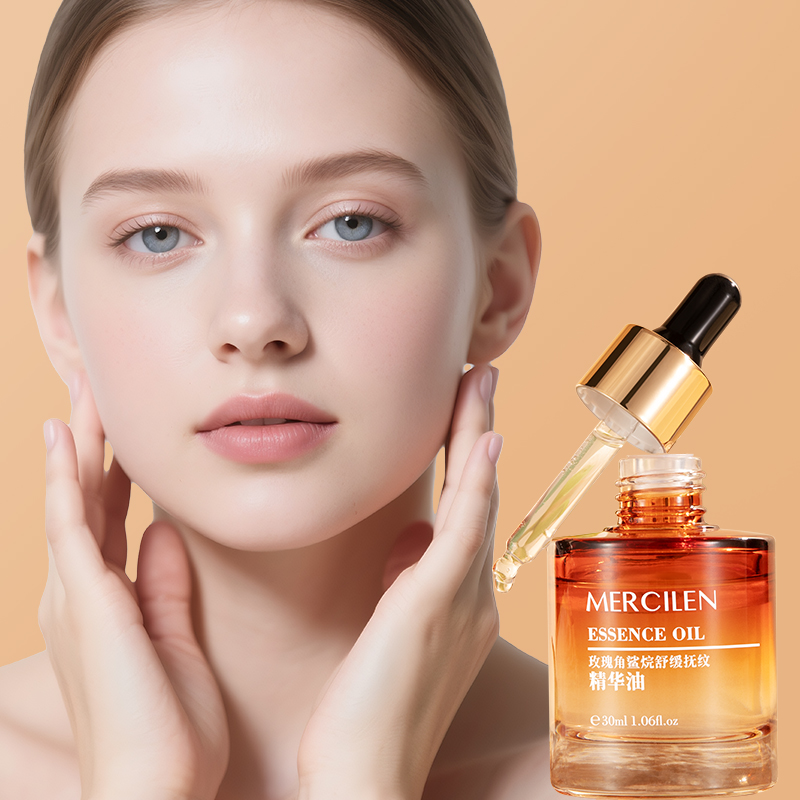 Hyaluronic Acid Facial Serum - Óleo Essencial de Squalane Mercilen Rose