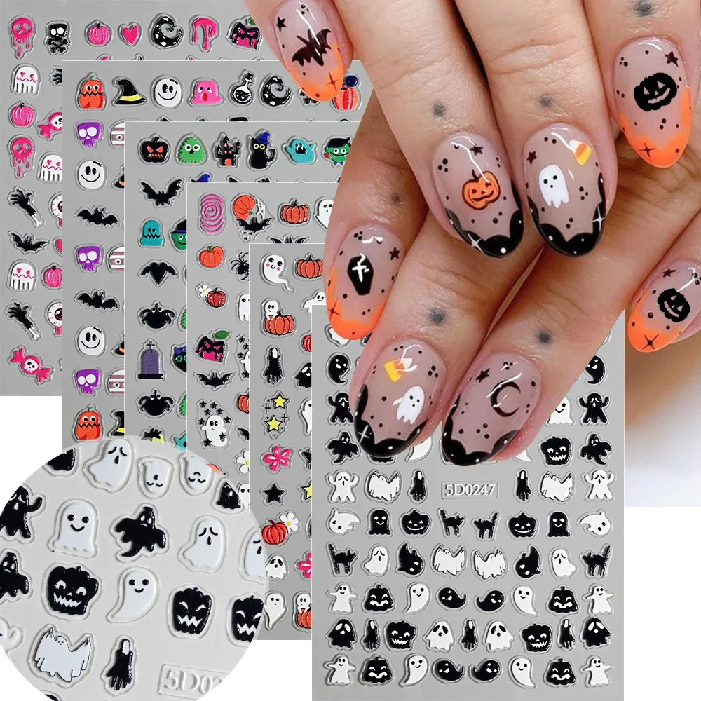 Nail Art - 1 folha de adesivos de unhas